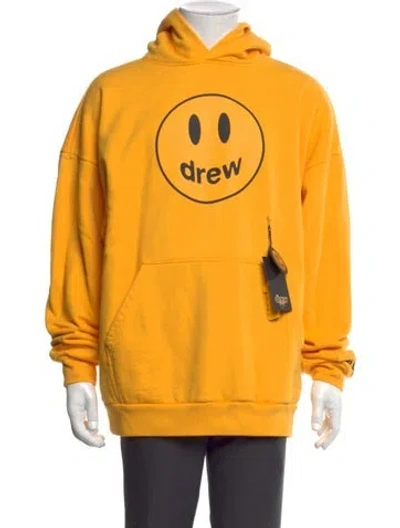 Pre-owned Drew House Graphic Print Crew Neck Hoodie W/ Tags In Yellow