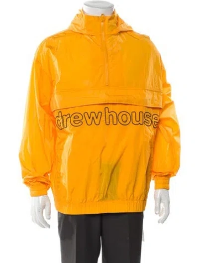 Pre-owned Drew House Graphic Print Windbreaker W/ Tags In Yellow