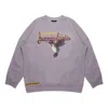 Drew House Hummingbirds Crewneck Sweatshirt 'heather Grey' In Gray