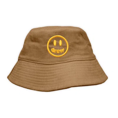 Pre-owned Drew House Mascot Corduroy Bucket Hat In Chaz Brown
