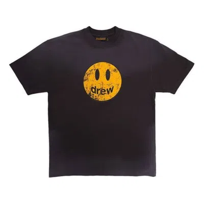 Drew House Mascot Faded T-shirt 'black' In Brown