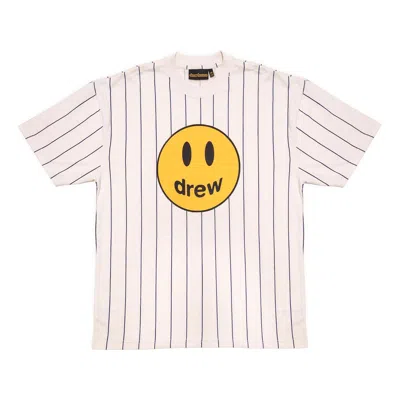 Drew House Mascot Pinstripe T-shirt 'navy White'
