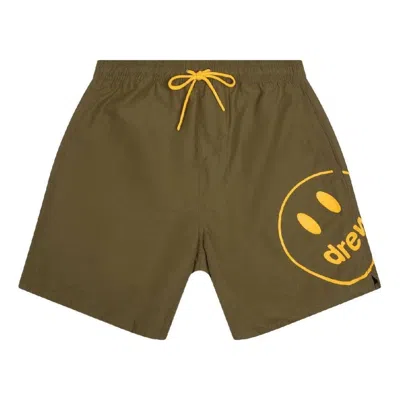 Drew House Mascot Pool Short 'midnight Olive' In Green
