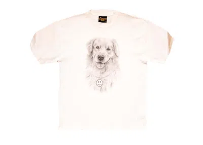 Pre-owned Drew House Men's  Buddy Short Sleeve Tee Shirt In White