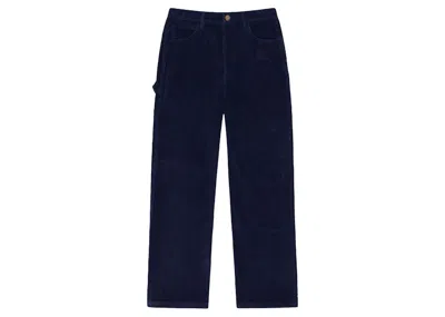 Pre-owned Drew House Men's  Corduroy Carpenter Pant In Dark Navy Blue
