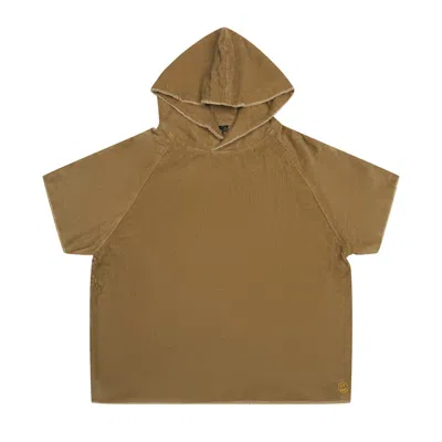 Pre-owned Drew House Men's  Corduroy Short Sleeve Hoodie In Red Brown