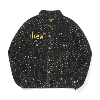 Pre-owned Drew House Men's  Denim Trucker Jacket In Starry Night In Blue