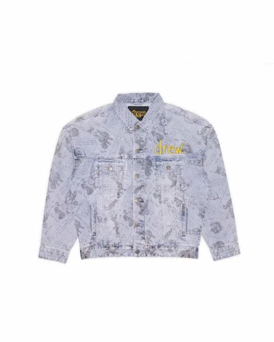 Pre-owned Drew House Men's  Idears Trucker Jacket In Vintage Indigo
