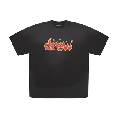 Pre-owned Drew House Men's  Lit Drew T-shirt In Faded Black