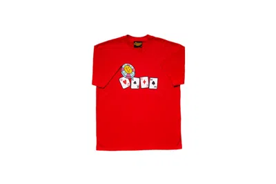 Pre-owned Drew House Men's  Lucky You Drew Short Sleeve Tee Shirt In Red