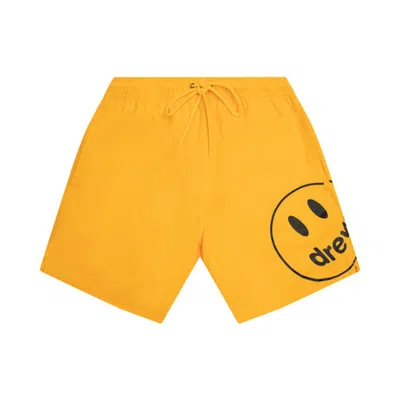 Pre-owned Drew House Men's  Mascot Pool Short In Golden Yellow