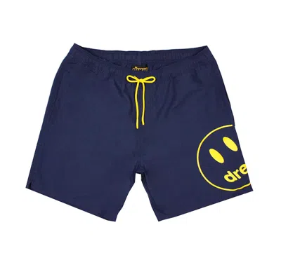 Pre-owned Drew House Men's  Mascot Pool Short In Navy Blue