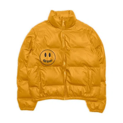 Pre-owned Drew House Men's  Mascot Puffer Jacket In Golden Yellow