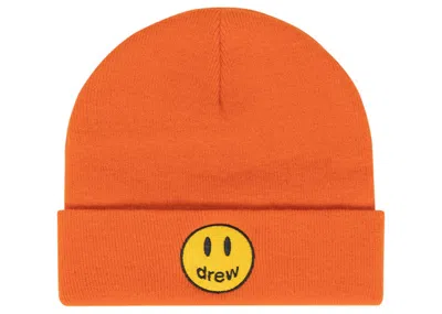 Pre-owned Drew House Men's  Mascot Rib Beanie In Orange