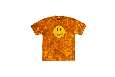 Pre-owned Drew House Men's  Mascot Short Sleeve Tee Shirt In Brown Tie Dye