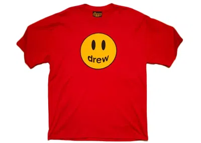 Pre-owned Drew House Men's  Mascot Short Sleeve Tee Shirt In Red
