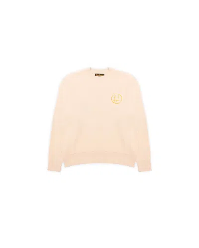 Pre-owned Drew House Men's  Mascot Waffle Sweater In Cream In White