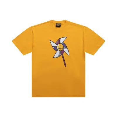 Pre-owned Drew House Men's  Pinwheel Tee Shirt In Golden Yellow