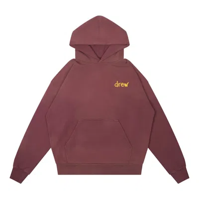 Pre-owned Drew House Men's  Scribble Hoodie In Faded Maroon