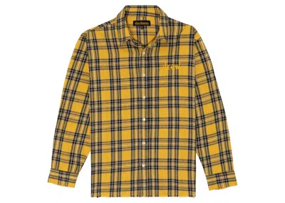 Pre-owned Drew House Men's  Scribble Long Sleeve Button Up In Core Plaid