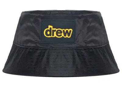 Pre-owned Drew House Men's  Secret Patch Nylon Bucket Hat In Black