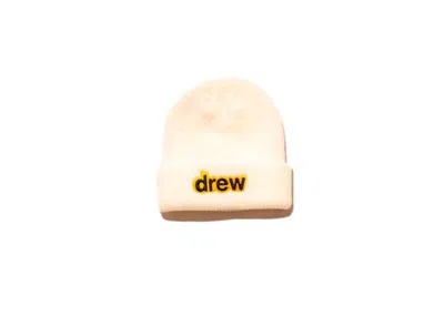 Pre-owned Drew House Men's  Secret Soft Rib Beanie In White