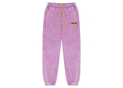 Pre-owned Drew House Men's  Secret Sweatpant In Washed Grape In Purple