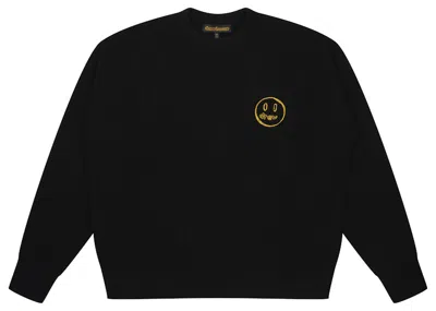 Pre-owned Drew House Men's  Sketch Mascot Waffle Sweater In Black