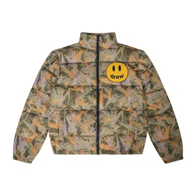 Pre-owned Drew House Men's  Zip Up Puffer In Drew Camo In Multi