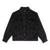 Drew House Oversized Trucker Jacket 'black Secret Repeat'