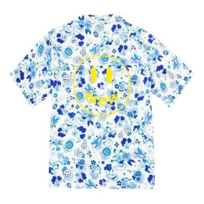 Drew House Rayon Camp Shirt 'blue'