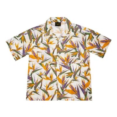 Drew House Rayon Camp Shirt 'white' In Multi