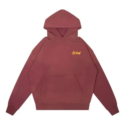Drew House Scribble Hoodie 'burgundy' In Pink