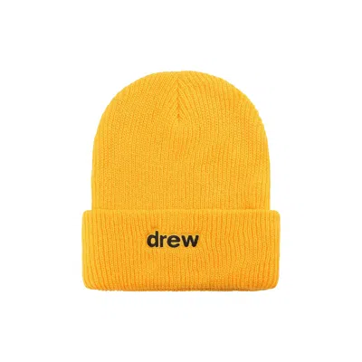 Pre-owned Drew House Secret Waffle Beanie 'golden Yellow' | Men's Size Onesize