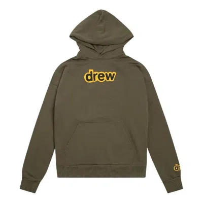 Drew House Seret Hoodie 'midnight Olive' In Green
