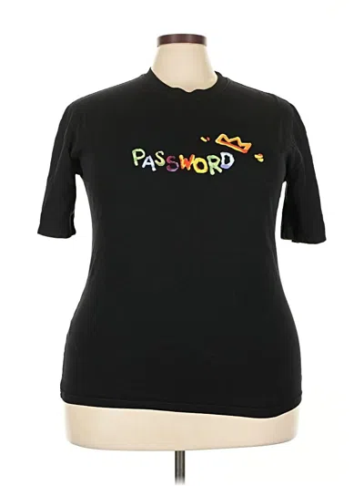 Pre-owned Drew House Short Sleeve Turtleneck In Black