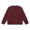 Drew House Sketch Crewneck Sweatshirt 'burgundy' In Red