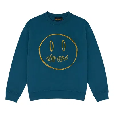 Drew House Sketch Mascot Crewneck 'peacock' In Blue