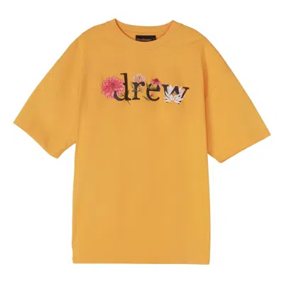 Drew House Ssense Exclusive Floral T-shirt 'golden Yellow'