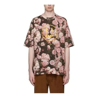 Drew House Ssense Exclusive Painted Mascot T-shirt 'pink Khaki' In Multi