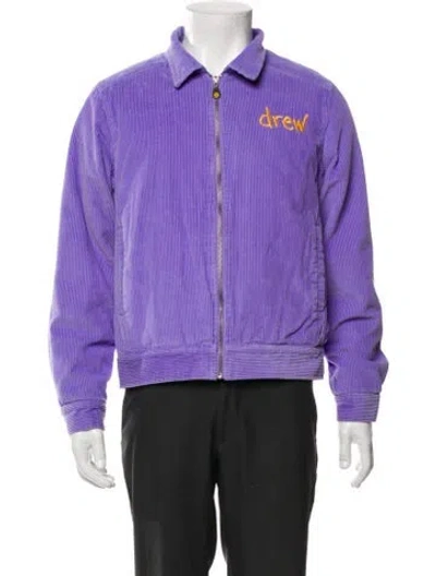 Pre-owned Drew House Striped Windbreaker In Purple