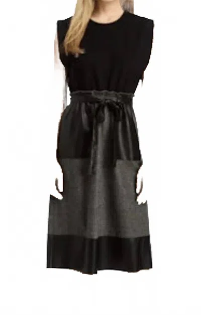 Drew Janie Dress In Granite In Black