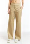Drew Juliette Trousers Pants In Khaki In Brown