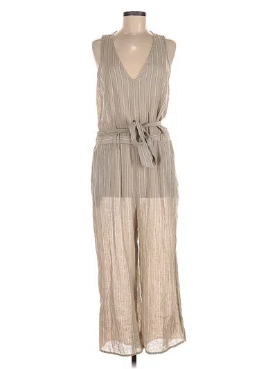 Pre-owned Drew Jumpsuit In Brown