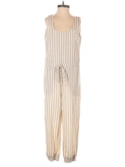 Pre-owned Drew Jumpsuit In Ivory
