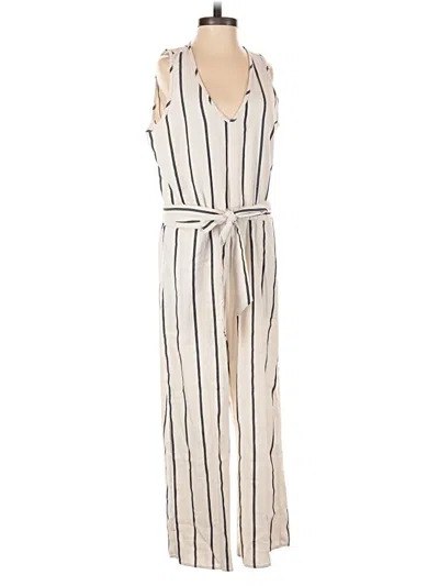 Pre-owned Drew Jumpsuit In Ivory