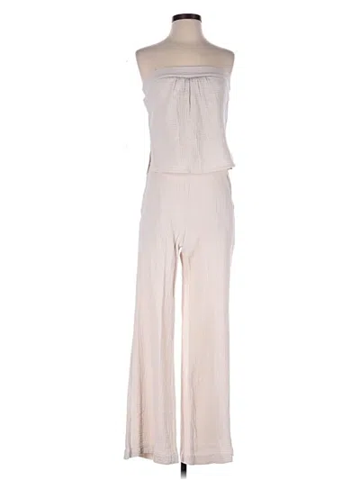 Pre-owned Drew Jumpsuit In Ivory