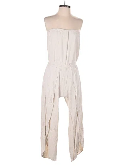 Pre-owned Drew Jumpsuit In White