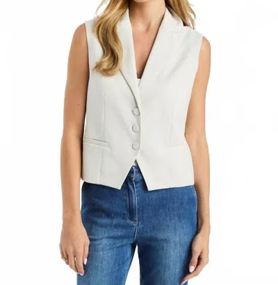 Drew Juni Vest In Stone In White
