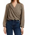 Drew Lafayette Blouse In Fawn In Beige